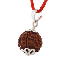 Seven Mukhi Rudraksha Silver Pendant - Unlock Prosperity & Health | Brahmatells by Brahmatells