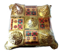 Shree Sampoorna Vyapar Vridhi Yantra Chowki for Pooja, Meditation, Prayer, Success Business (Gold) by Brahmatells