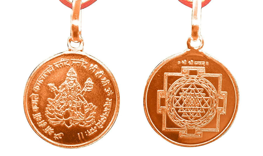 Shree Yantra Pendant In Pure Copper Blessed And Energized Locket by brahmatells