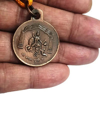 Shri Baglamukhi Yantra Locket | Pendant In Pure Copper (Oxidized Finish) (6 Grams Approx) by brahmatells