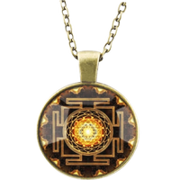 Shri Yantra Brass Pendant by Brahmatells