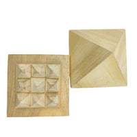 Shriparni Sriparni Wooden Pyramid 3" with Base Vastu Pyramid Plate for Home & Office Temple (Multiple Vastu Uses) by Brahmatells