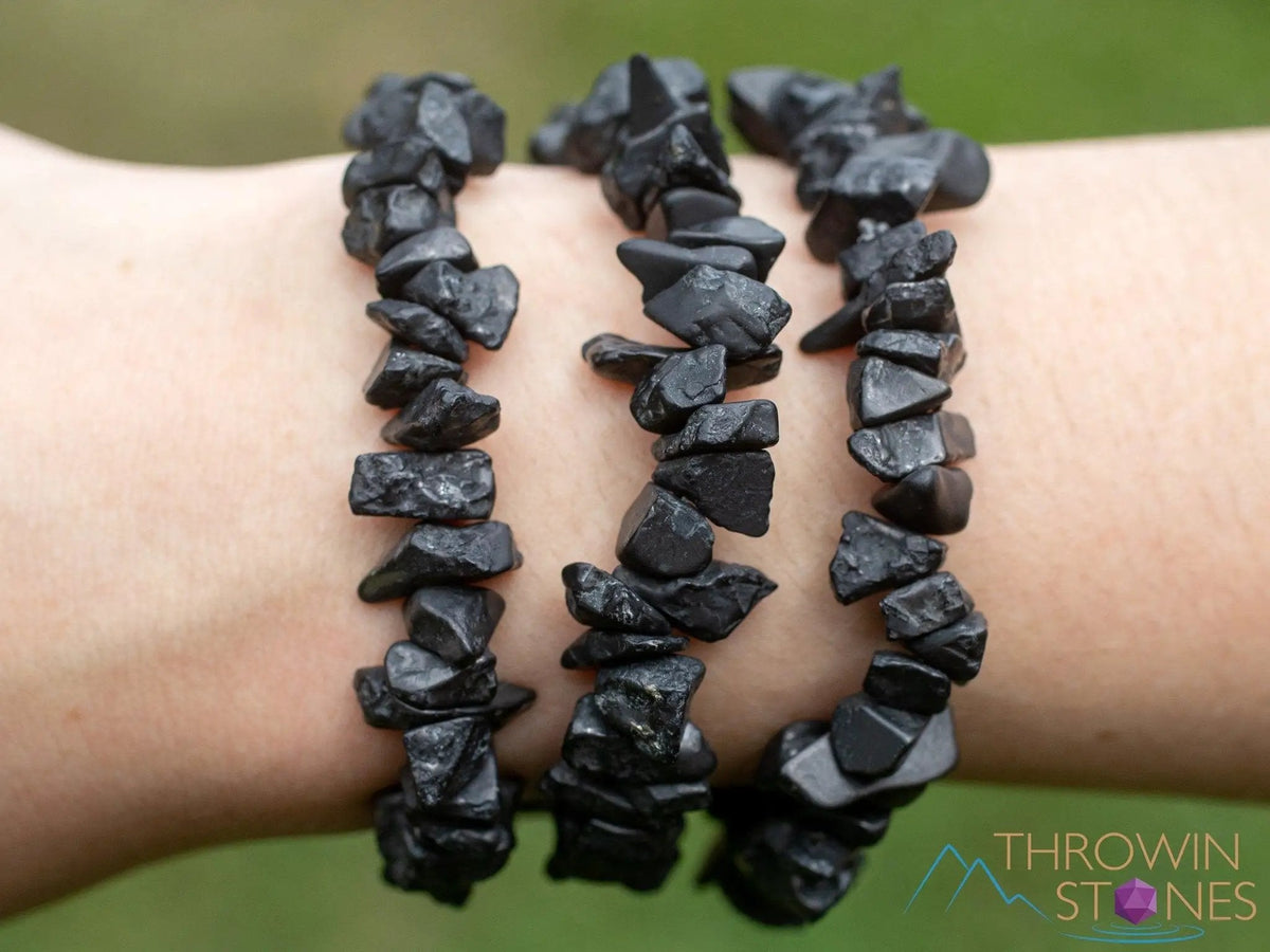 Handmade Shungite Crystal Bracelet | Natural Elegance & Protection by Brahmatells