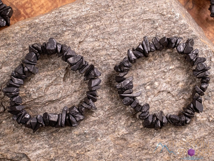 Handmade Shungite Crystal Bracelet | Natural Elegance & Protection by Brahmatells
