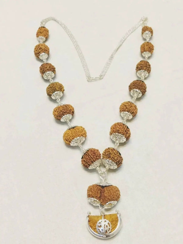 Siddha Mala with 1-14 Mukhi, Ganesh & Gaurishankar Rudraksha - Unique Vedic Accessory | Brahmatells by Brahmatells