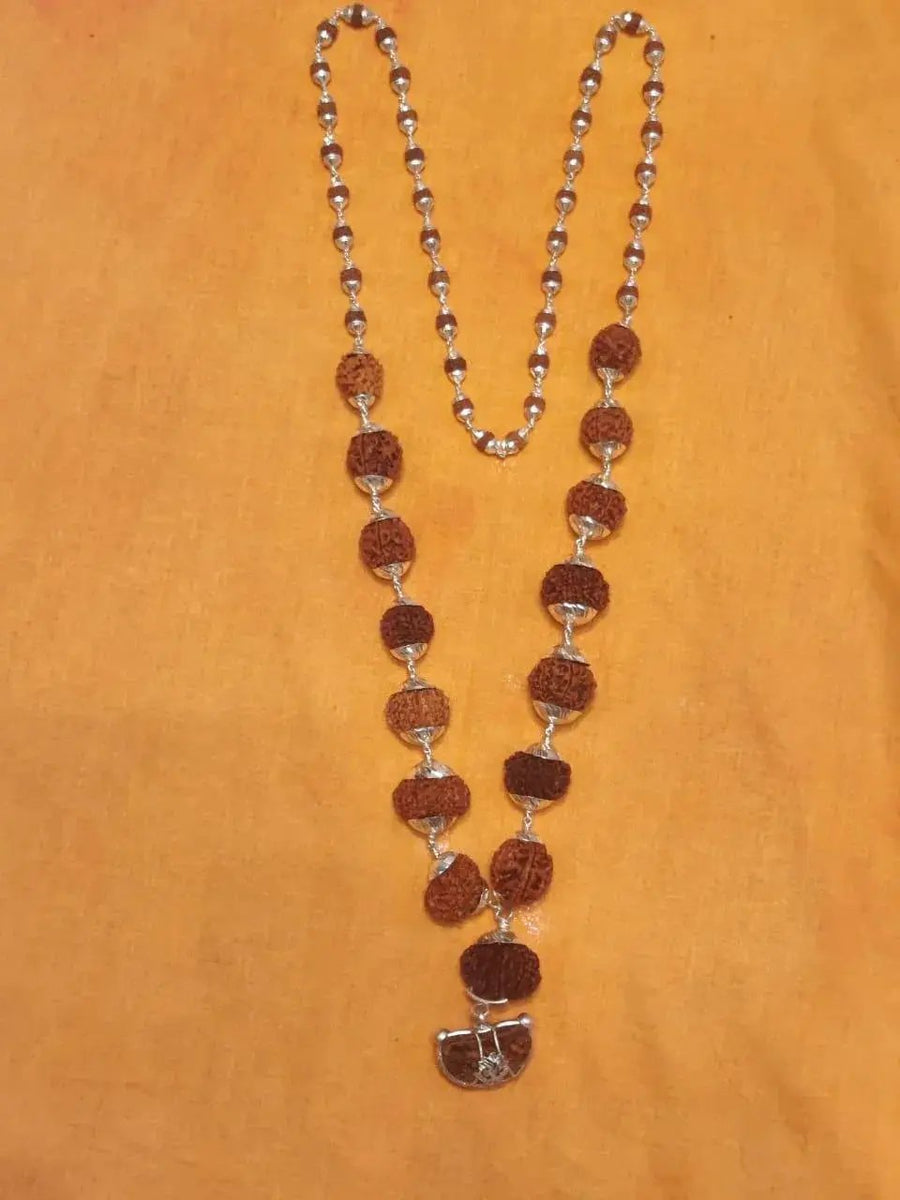 Siddha Mala with 1-14 Mukhi, Ganesh & Gaurishankar Rudraksha - Unique Vedic Accessory | Brahmatells by Brahmatells