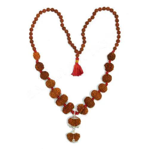 Siddha Mala with 1-14 Mukhi, Ganesh & Gaurishankar Rudraksha - Unique Vedic Accessory | Brahmatells by Brahmatells