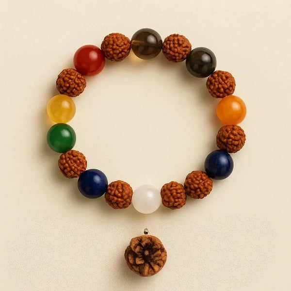 Navgrah Bracelet – Nine‑Stone Gem Bracelet by Brahmatells by Brahmatells