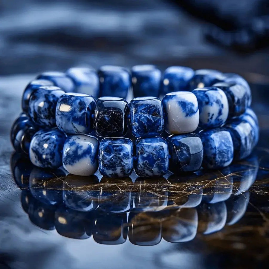 Sodalite Rectangle Bracelet: Embrace Clarity & Calm | Brahmatells by Brahmatells