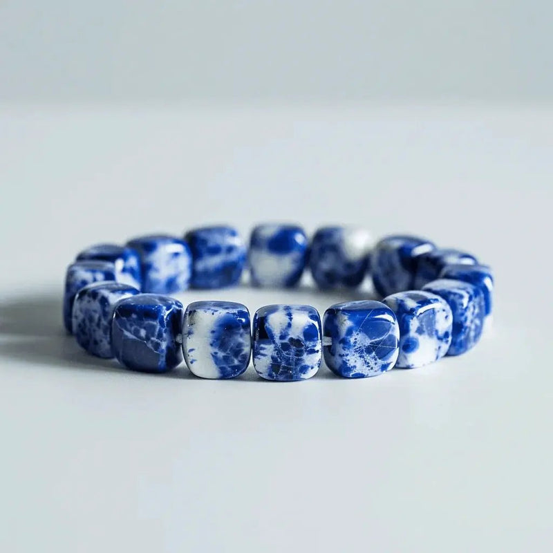 Sodalite Rectangle Bracelet: Embrace Clarity & Calm | Brahmatells by Brahmatells