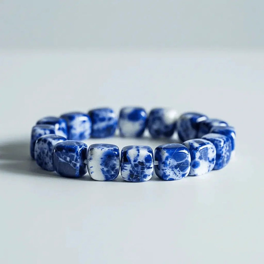 Sodalite Rectangle Bracelet: Embrace Clarity & Calm | Brahmatells by Brahmatells