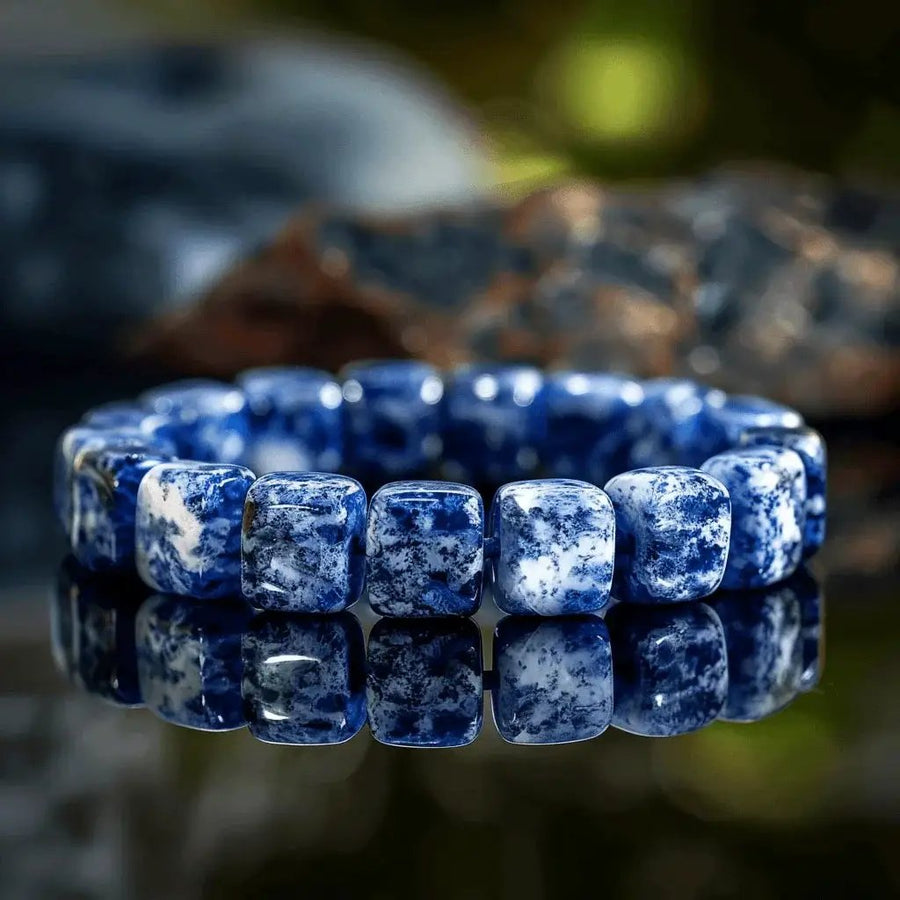 Sodalite Rectangle Bracelet: Embrace Clarity & Calm | Brahmatells by Brahmatells