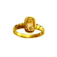 Soft-Square Yellow Sapphire Ring - Jupiter's Blessing | Brahmatells by Brahmatells