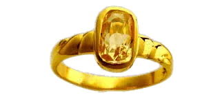 Soft-Square Yellow Sapphire Ring - Jupiter's Blessing | Brahmatells by Brahmatells