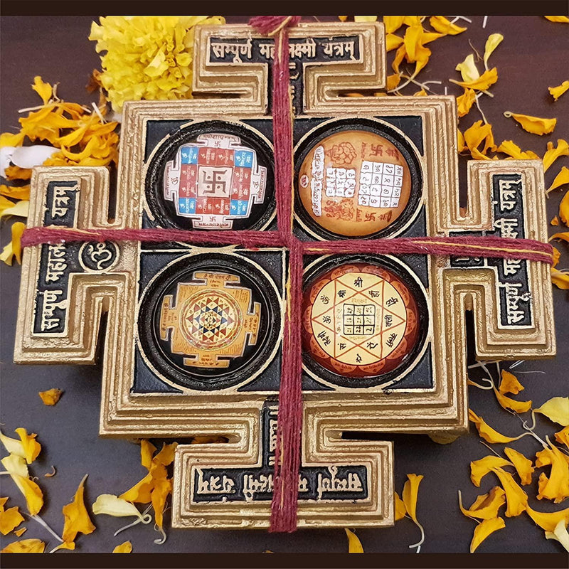 Sri Sampurna Mahalakshmi Puja Yantra Brass Chowki || Diwali Laxmi Pujan ,Pooja Mandir Vastu Yantram by Brahmatells