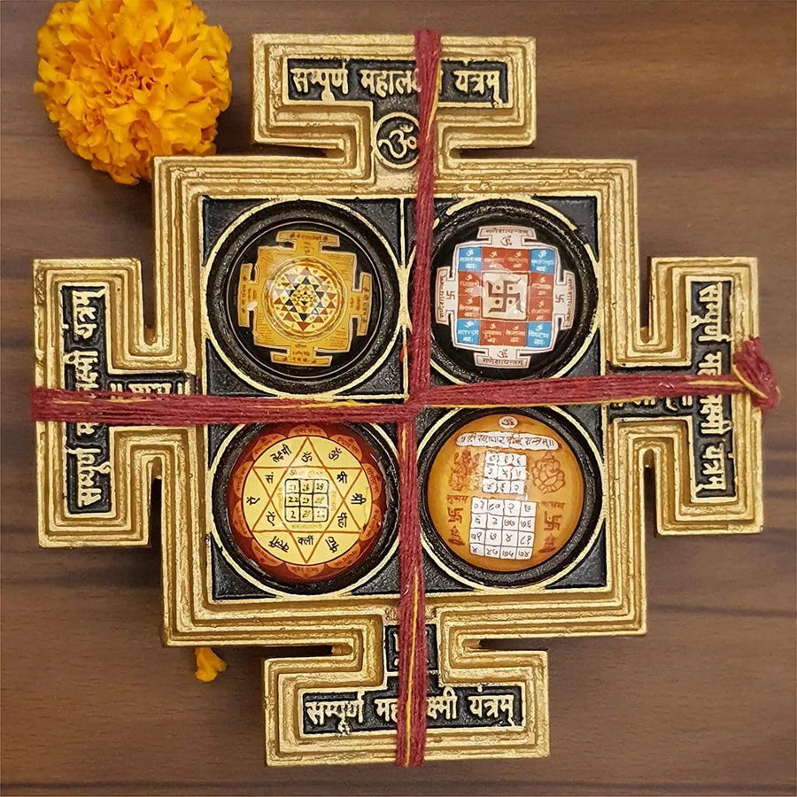 Sri Sampurna Mahalakshmi Puja Yantra Brass Chowki || Diwali Laxmi Pujan ,Pooja Mandir Vastu Yantram by Brahmatells