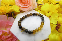 Success Bracelet – Citrine, Pyrite & Tiger Eye Stones by Brahmatells