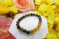 Success Bracelet – Citrine, Pyrite & Tiger Eye Stones by Brahmatells