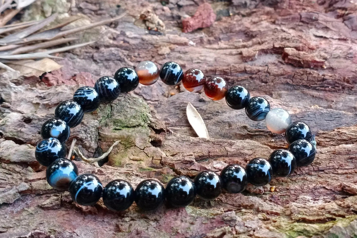 Sulemani Hakik Bracelet – Grounded Elegance in Black Stone by Brahmatells