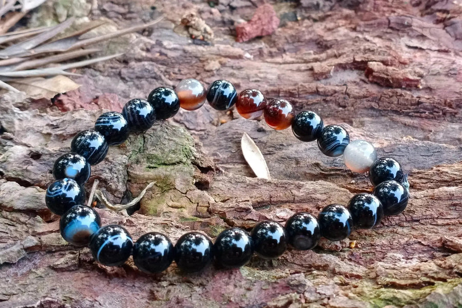 Sulemani Hakik Bracelet – Grounded Elegance in Black Stone by Brahmatells