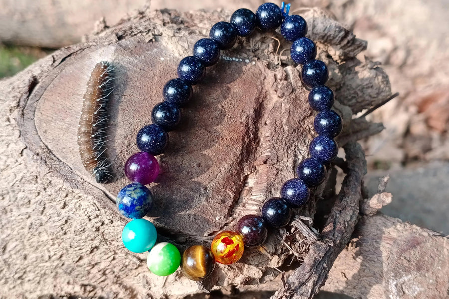 Sunstone & 7 Chakra Energy Bracelet – Brahmatells by Brahmatells