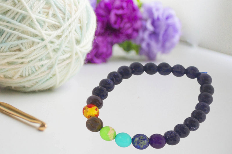 Sunstone & 7 Chakra Energy Bracelet – Brahmatells by Brahmatells