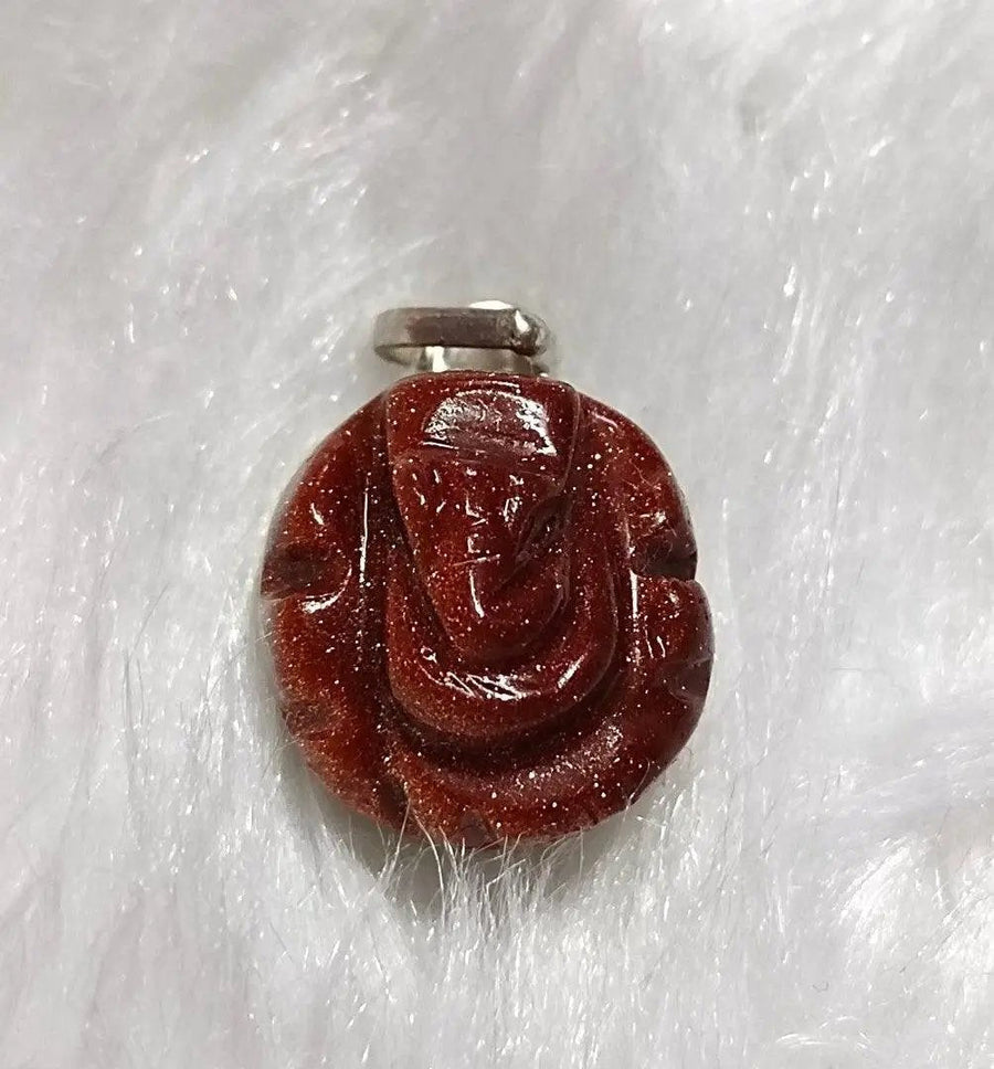 Sunstone Ganesha Pendant: Embrace Prosperity & Creativity | Brahmatells by Brahmatells