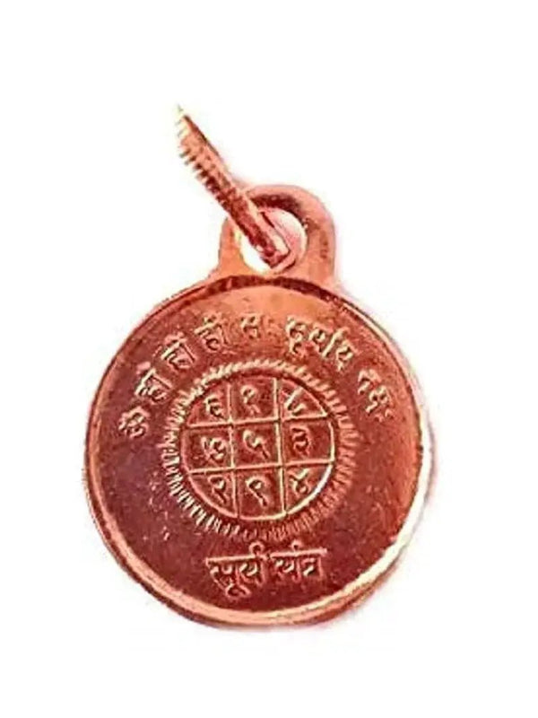Suriya Yantra Pendant with Photo for Men and Women by brahmatells