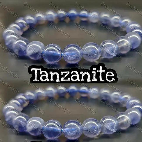 Brahmatells Tanzanite Beaded Bracelet – Natural Gemstone Elegance by Brahmatells