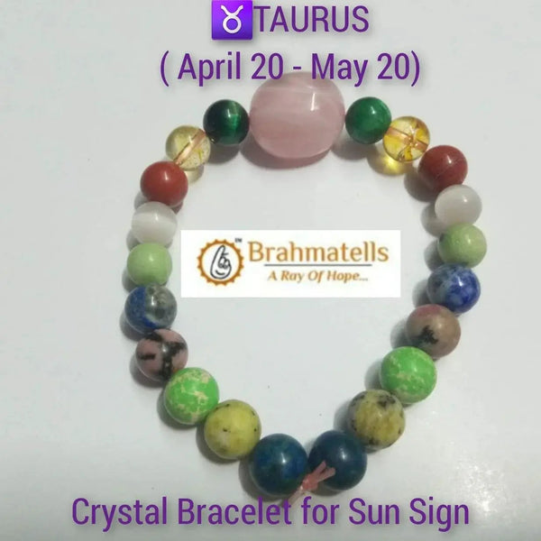 Taurus Zodiac Rose Quartz Bracelet - Venusian Love & Harmony - Brahmatells by Brahmatells
