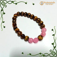 Tiger Eye & Rose Quartz Bracelet by Brahmatells - Love and Power by Brahmatells
