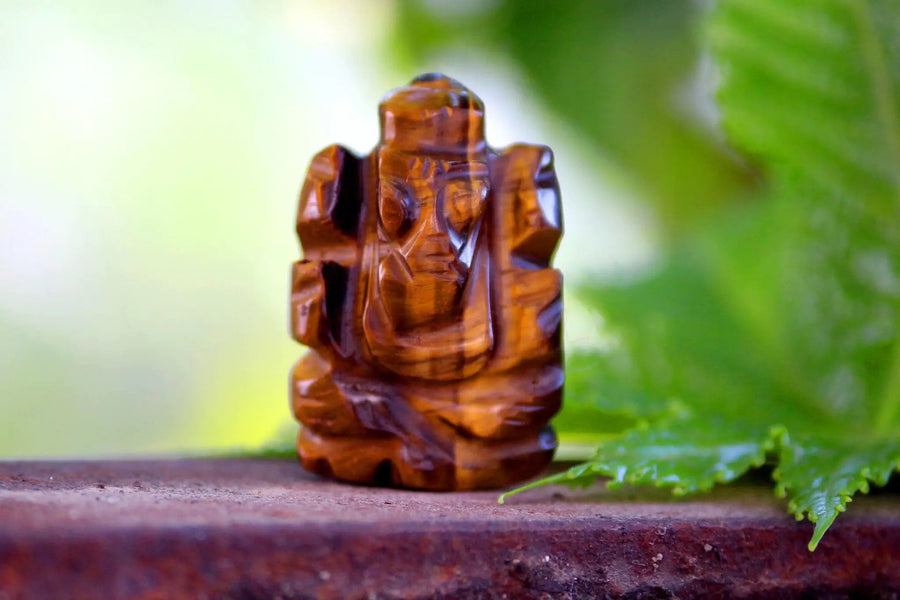 Tiger Eye Ganesha Idol for Prosperity & Protection | Brahmatells by Brahmatells