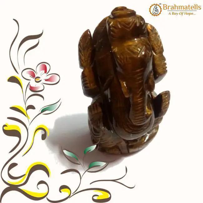 Tiger Eye Ganesha Idol for Prosperity & Protection | Brahmatells by Brahmatells