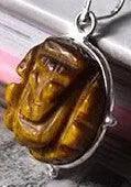Tiger Eye Ganesha Pendant for Empowerment | Brahmatells by Brahmatells