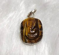 Tiger Eye Ganesha Pendant for Empowerment | Brahmatells by Brahmatells