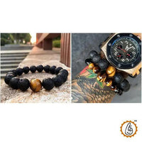 Tiger Eye Matte Bracelet for Balance & Creativity | Brahmatells by Brahmatells