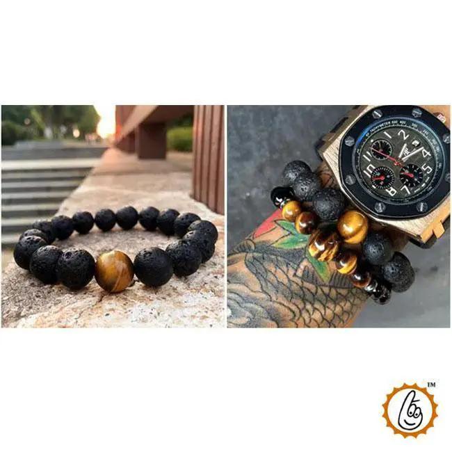 Tiger Eye Matte Bracelet for Balance & Creativity | Brahmatells by Brahmatells