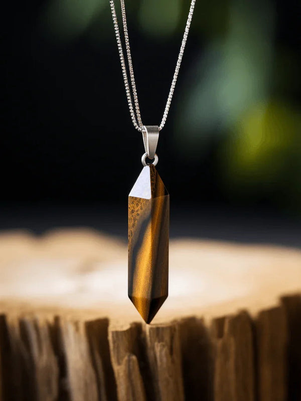 Tiger Eye Pendant for Enhanced Focus & Mental Clarity | Brahmatells by Brahmatells