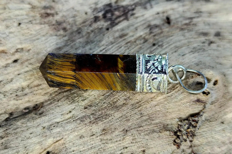 Tiger Eye Pendant for Enhanced Focus & Mental Clarity | Brahmatells by Brahmatells