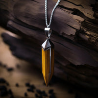 Tiger Eye Pendant for Enhanced Focus & Mental Clarity | Brahmatells by Brahmatells