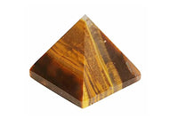 Tiger Eye Stone Pyramid 40-50 gm, Crystal Healing Gemstone by Brahmatells