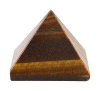 Tiger Eye Stone Pyramid 40-50 gm, Crystal Healing Gemstone by Brahmatells