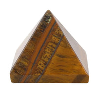 Tiger Eye Stone Pyramid 40-50 gm, Crystal Healing Gemstone by Brahmatells