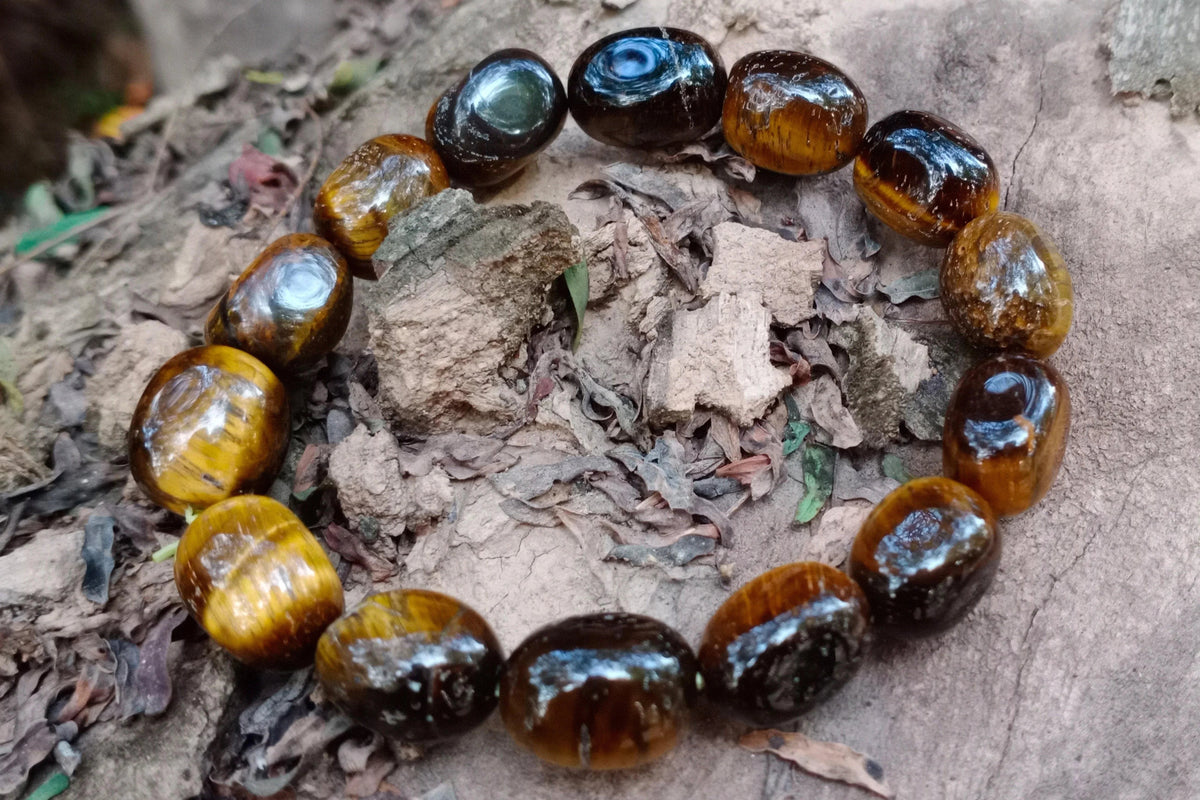 Tiger Eye Tumble Bracelet for Balance | Brahmatells by Brahmatells