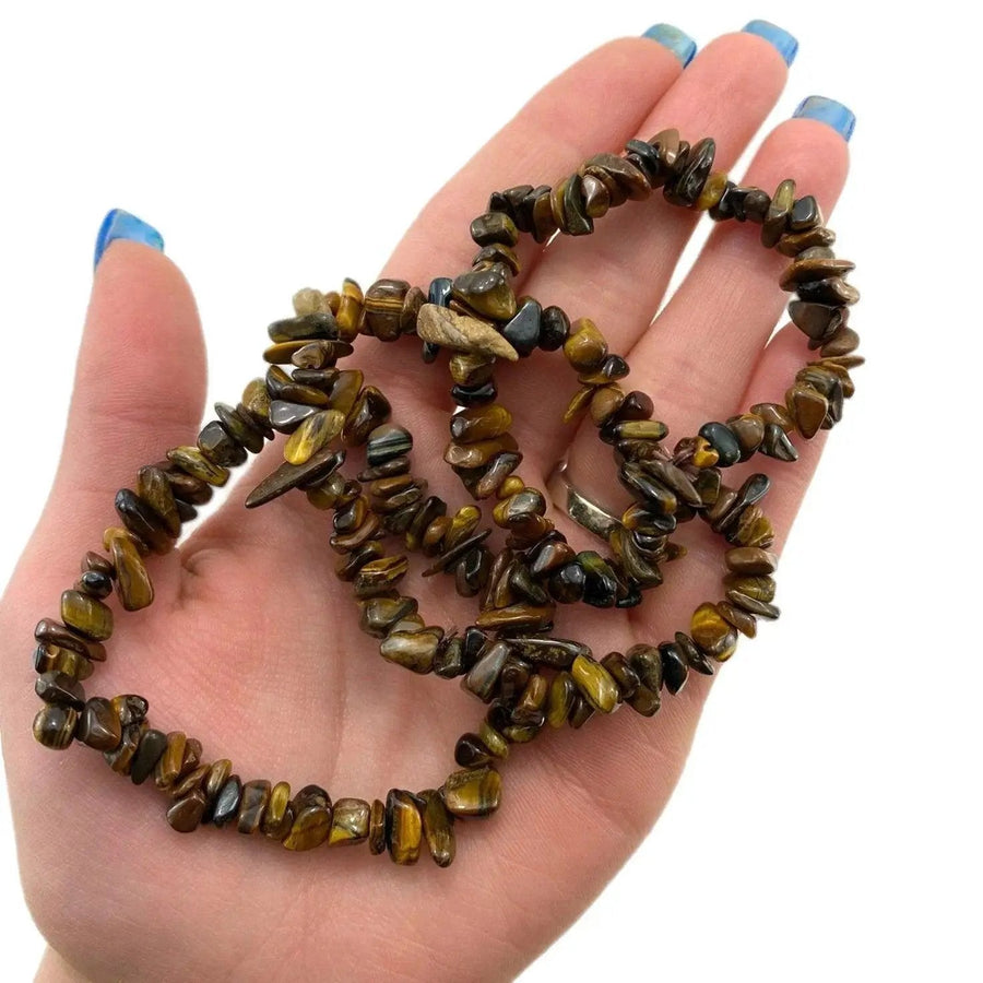 Tigers Eye Gemstone Bracelet by Brahmatells - Solar Plexus Chakra by Brahmatells