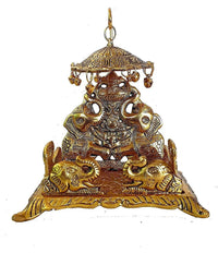 Tortoise On Plate (Golden) by Brahmatells