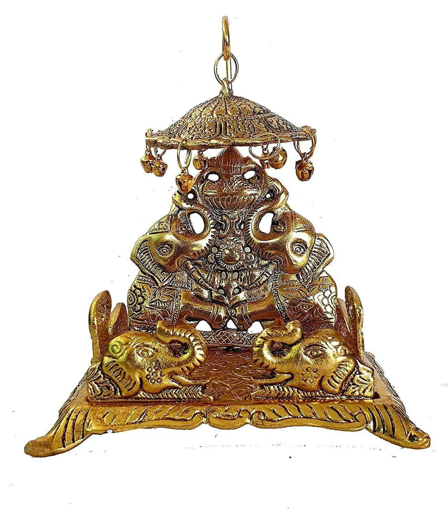 Tortoise On Plate (Golden) by Brahmatells