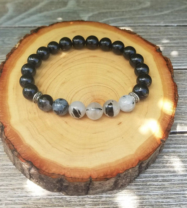 Tourmalated Quartz Protection Bracelet | Brahmatells by Brahmatells