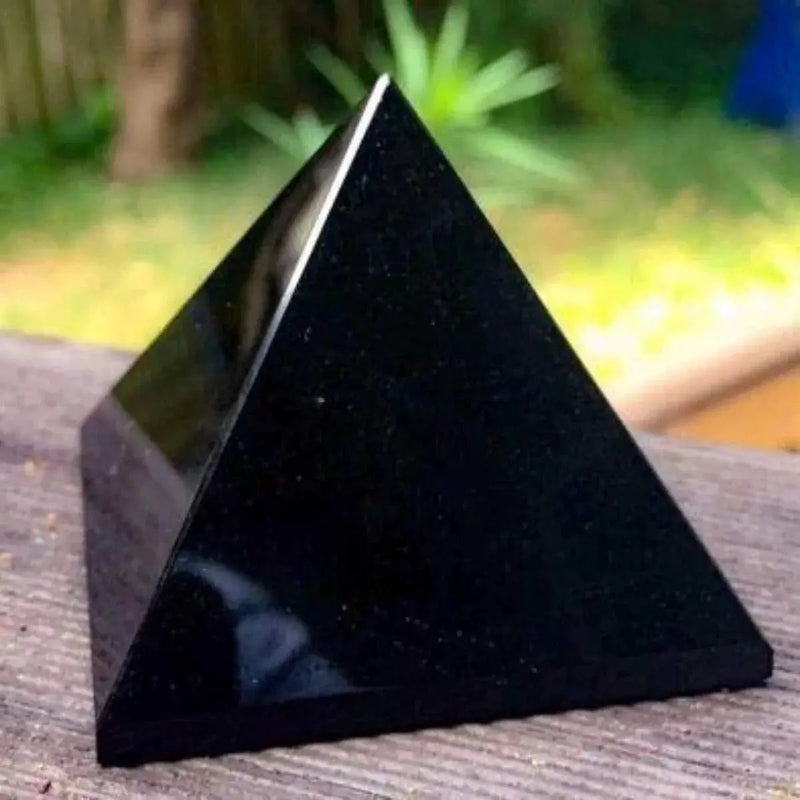 Tourmaline Pyramid Crystal Healing Stone Pyramid by Brahmatells