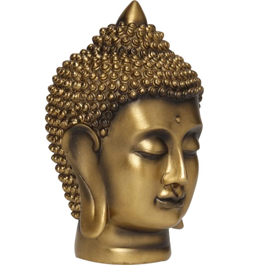 Tranquil Buddha Face Figurine by Brahmatells